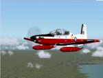 IRIS T-6A Texan II - FS9 - RAF T-6 Linton Red and White Textures